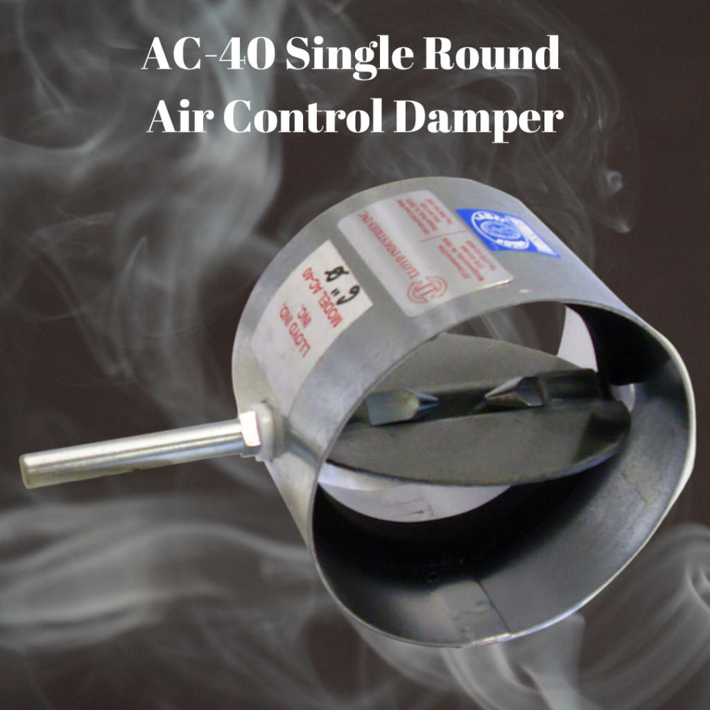 Single round air control damper